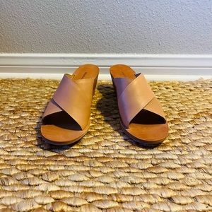 Misha & Puff Crossover Heels in Russet size 38